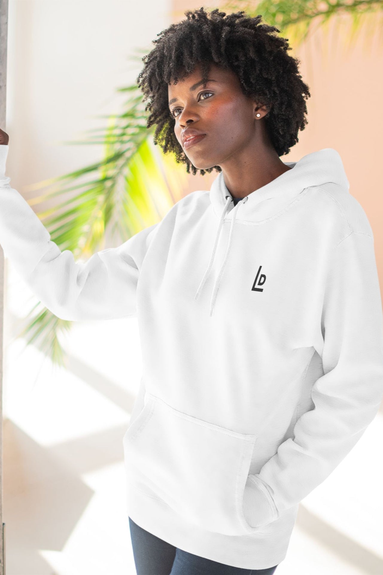 Three-Panel Fleece Hoodie