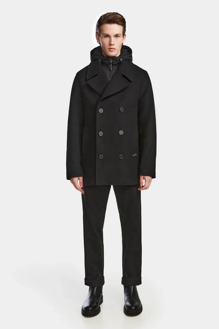 ARTHUR MEN'S DOUBLE BREASTED PEACOAT